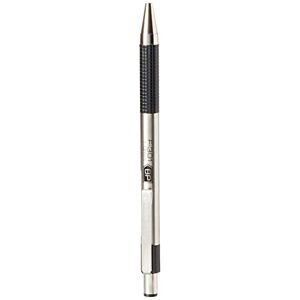 Zebra F-301 Delux Retractable Ball Pen Stainless Steel Medium Black Ref 21971 - Publicité