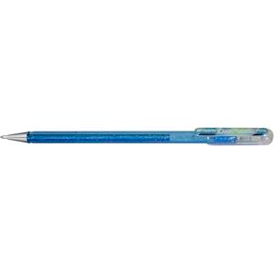 Pentel Hybrid Dual Metallic Rollers encre gel métallique pastel K110, Gris bleuté + Bleu & Argent métallique, Lot de 12 - Publicité Pentel Hybrid Dual Metallic Rollers encre gel métallique pastel K110, Gris bleuté + Bleu & Argent métallique, Lot de 12 - Publicité