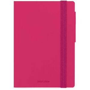 LEGAMI Agenda journalier 2025-2026, Raspberry, 16 mois petit, journal de septembre 2025 à décembre 2026, fermeture par élastique, papier certifié FSC, avec planificateur mensuel, 9,5 x 13,5 cm - Publicité LEGAMI Agenda journalier 2025-2026, Raspberry, 16 mois petit, journal de septembre 2025 à décembre 2026, fermeture par élastique, papier certifié FSC, avec planificateur mensuel, 9,5 x 13,5 cm - Publicité