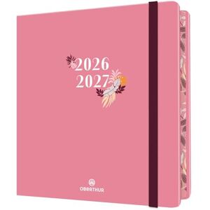 Oberthur 1 Agenda à Elastique Semainier Carré 16 Couverture TIVOLI Orange Pastel Septembre 2026 à Septembre 2027 Dimension 16 x 16 cm Bilingue - Publicité Oberthur 1 Agenda à Elastique Semainier Carré 16 Couverture TIVOLI Orange Pastel Septembre 2026 à Septembre 2027 Dimension 16 x 16 cm Bilingue - Publicité