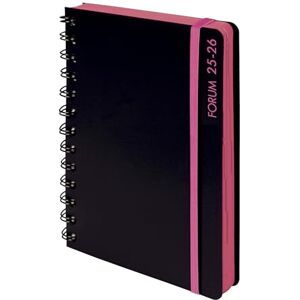 Exacompta 184277E Agenda journalier Forum Black & Color 12 x 17 cm Août 2025 à juillet 2026 Coloris rose - Publicité Exacompta 184277E Agenda journalier Forum Black & Color 12 x 17 cm Août 2025 à juillet 2026 Coloris rose - Publicité