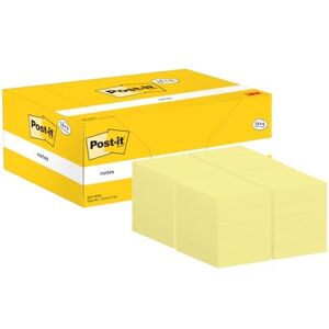Post-It Notes Autocollantes, Pack Promo de 16 Blocs + 4 GRATUITS, 100 Feuilles par Bloc, 38 mm x 51 mm, Jaune Canari Feuillets Super Adhésifs pour Prise de Notes, Listes de Tâches et Rappels - Publicité Post-It Notes Autocollantes, Pack Promo de 16 Blocs + 4 GRATUITS, 100 Feuilles par Bloc, 38 mm x 51 mm, Jaune Canari Feuillets Super Adhésifs pour Prise de Notes, Listes de Tâches et Rappels - Publicité