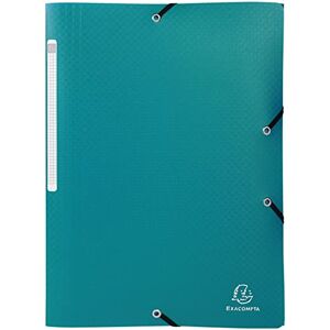 Exacompta Lot de 50 Chemise à élastique polypro OPAK 3 rabats, coloris vert - Publicité Exacompta Lot de 50 Chemise à élastique polypro OPAK 3 rabats, coloris vert - Publicité