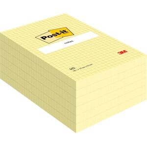 Post-It Notes Autocollantes, Grand Format XXL, Grille, 101 mm x 152 mm, Pack de 6 Blocs, 100 Feuilles par Bloc, Jaune Canari Feuillets Adhésifs pour Prise de Notes, Listes de Tâches et Rappels - Publicité Post-It Notes Autocollantes, Grand Format XXL, Grille, 101 mm x 152 mm, Pack de 6 Blocs, 100 Feuilles par Bloc, Jaune Canari Feuillets Adhésifs pour Prise de Notes, Listes de Tâches et Rappels - Publicité