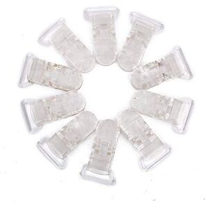 TuDu 10 pcs en plastique transparent Clip badge de résine et tétine sucette Clips Artisanat Fournitures Outil - Publicité TuDu 10 pcs en plastique transparent Clip badge de résine et tétine sucette Clips Artisanat Fournitures Outil - Publicité