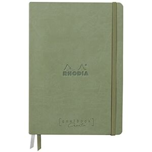 Rhodia 194156C Carnet Rigide Goalbook Creation Céladon A5 14,8 x 21 cm Uni 100 pages Papier Clairefontaine Lavis Technique Blanc 200 g/m² 2 Rubans Couverture Simili Cuir - Publicité Rhodia 194156C Carnet Rigide Goalbook Creation Céladon A5 14,8 x 21 cm Uni 100 pages Papier Clairefontaine Lavis Technique Blanc 200 g/m² 2 Rubans Couverture Simili Cuir - Publicité