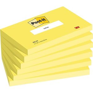 Post-It Notes Autocollantes, Pack de 6 Blocs, 100 Feuilles par Bloc, 76 mm x 127 mm, Jaune Feuillets Adhésifs pour Prise de Notes, Listes de Tâches et Rappels - Publicité Post-It Notes Autocollantes, Pack de 6 Blocs, 100 Feuilles par Bloc, 76 mm x 127 mm, Jaune Feuillets Adhésifs pour Prise de Notes, Listes de Tâches et Rappels - Publicité