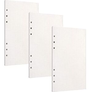 PALUDO 135 Feuilles A6 Recharge Papier en Quadrillé, 6 Trous Papier de Recharges Blanc, Quadrillé Feuillets Mobiles pour A6 Carnet Rechargeable Journal Cahier Agenda - Publicité PALUDO 135 Feuilles A6 Recharge Papier en Quadrillé, 6 Trous Papier de Recharges Blanc, Quadrillé Feuillets Mobiles pour A6 Carnet Rechargeable Journal Cahier Agenda - Publicité