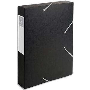 Exacompta Réf. 16016H 1 boîte de classement avec élastiques CARTOBOX Livrée à plat Dos de 6 cm Carte lustrée 7/10ème 600g/m² Dimensions 25x33cm Format à classer A4 Coloris noir - Publicité Exacompta Réf. 16016H 1 boîte de classement avec élastiques CARTOBOX Livrée à plat Dos de 6 cm Carte lustrée 7/10ème 600g/m² Dimensions 25x33cm Format à classer A4 Coloris noir - Publicité