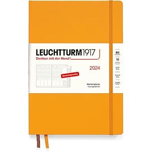 LEUCHTTURM1917 367851 Composition (B5) Agenda semainier 2024, avec carnet supplémentaire pour adresses et anniversaires, Rising Sun, allemand, 12 mois - Publicité LEUCHTTURM1917 367851 Composition (B5) Agenda semainier 2024, avec carnet supplémentaire pour adresses et anniversaires, Rising Sun, allemand, 12 mois - Publicité