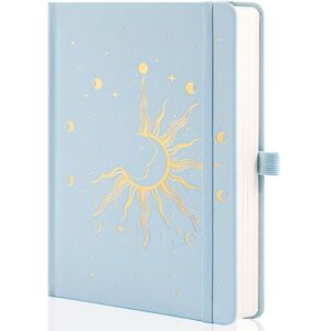 MGGAO Journaux Soleil et Lune pour femmes et hommes, carnets A5 à couverture rigide pour écrire au travail, en voyage, à l'école, 318 pages numérotées, 14,7 x 21,4 cm - Publicité MGGAO Journaux Soleil et Lune pour femmes et hommes, carnets A5 à couverture rigide pour écrire au travail, en voyage, à l'école, 318 pages numérotées, 14,7 x 21,4 cm - Publicité