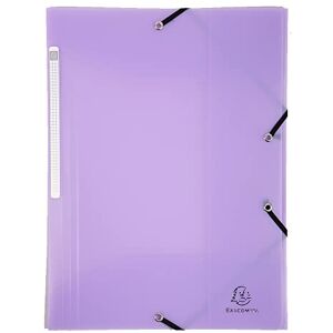 Exacompta Chemise 3 rabats Chromaline Pastel polypro Mauve - Publicité Exacompta Chemise 3 rabats Chromaline Pastel polypro Mauve - Publicité