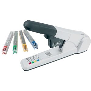 Leitz Agrafeuse de Bureau Heavy Duty, Capacité 80 Feuilles, Argenté, Design Ergonomique, Cassettes d'Agrafes Incluses, 55510084 - Publicité Leitz Agrafeuse de Bureau Heavy Duty, Capacité 80 Feuilles, Argenté, Design Ergonomique, Cassettes d'Agrafes Incluses, 55510084 - Publicité
