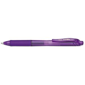 Pentel BL107-V Roller encre gel Pointe métal 0,7 mm Violet - Publicité Pentel BL107-V Roller encre gel Pointe métal 0,7 mm Violet - Publicité