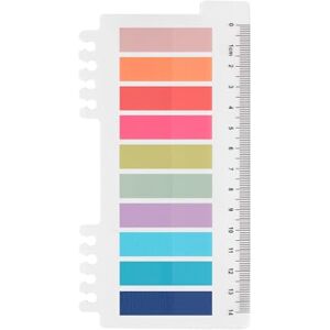 Ordinate Notes autocollantes avec bandes adhésives graduées 200 pièces d' Onglets de notes adhésives pour marque-pages, étude, bureau, planificateur scolaire, mémo (J-Vibrant Summer) - Publicité Ordinate Notes autocollantes avec bandes adhésives graduées 200 pièces d' Onglets de notes adhésives pour marque-pages, étude, bureau, planificateur scolaire, mémo (J-Vibrant Summer) - Publicité