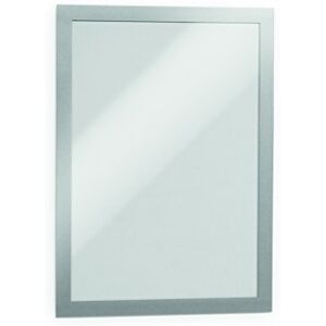 Durable Duraframe Magnétique Plus Lot de 2 Cadres d'Affichage A4 Argent - Publicité Durable Duraframe Magnétique Plus Lot de 2 Cadres d'Affichage A4 Argent - Publicité