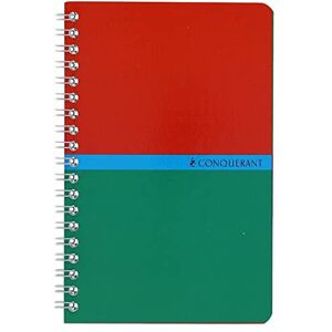 CONQUERANT CONQUÉRANT Lot de 2 Carnets reliure spirale 11x17 cm 100 pages petits carreaux papier 70g - Publicité CONQUERANT CONQUÉRANT Lot de 2 Carnets reliure spirale 11x17 cm 100 pages petits carreaux papier 70g - Publicité
