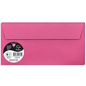 Clairefontaine 26575C Sachet de 5 Enveloppes Auto-Adhésives Format DL (11x22cm) 120g/m² Coloris Fuchsia Invitation Evènements et Correspondance Gamme Pollen Papier Premium Lisse - Publicité Clairefontaine 26575C Sachet de 5 Enveloppes Auto-Adhésives Format DL (11x22cm) 120g/m² Coloris Fuchsia Invitation Evènements et Correspondance Gamme Pollen Papier Premium Lisse - Publicité