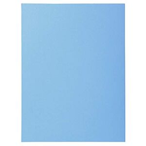 Exacompta Réf. 340010E Paquet 100 chemises semi rigides SUPER 160 g/m2 aux couleurs pastel chemises certifiées PEFC™ dimensions 24 x 32 cm pour formart A4 couleur bleu vif - Publicité Exacompta Réf. 340010E Paquet 100 chemises semi rigides SUPER 160 g/m2 aux couleurs pastel chemises certifiées PEFC™ dimensions 24 x 32 cm pour formart A4 couleur bleu vif - Publicité