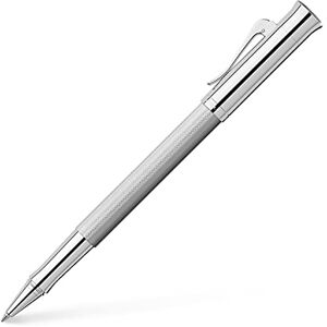 Graf von Faber-Castell 146514 Roller Guilloche Rhodié, Argent, Stylo roller, 1 pièce - Publicité Graf von Faber-Castell 146514 Roller Guilloche Rhodié, Argent, Stylo roller, 1 pièce - Publicité
