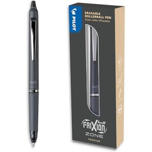 PILOT Frixion Ball Zone Gris en coffret cadeau Stylo rétractable effaçable premium à encre thermosensible Stylo roller rechargeable et ergonomique Encre noire Pointe moyenne - Publicité PILOT Frixion Ball Zone Gris en coffret cadeau Stylo rétractable effaçable premium à encre thermosensible Stylo roller rechargeable et ergonomique Encre noire Pointe moyenne - Publicité
