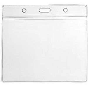CKB LTD Lot De 10 claire horizontal porte badge transparent en plastique porte-cartes etanche pour d'identité étiquette pour nom, Carte École D'étudiant, Carte de Visite 118 x 110mm Holds 115 x 95mm - Publicité CKB LTD Lot De 10 claire horizontal porte badge transparent en plastique porte-cartes etanche pour d'identité étiquette pour nom, Carte École D'étudiant, Carte de Visite 118 x 110mm Holds 115 x 95mm - Publicité
