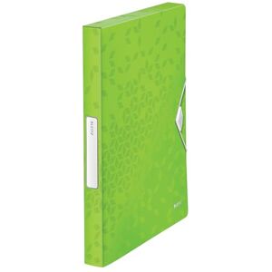 Leitz – Boîte de Classement A4, PP 30 mm, Capacité 250 Feuilles, Fermeture Élastique, Étiquette pour Identification, Vert WOW, 46290054 - Publicité Leitz – Boîte de Classement A4, PP 30 mm, Capacité 250 Feuilles, Fermeture Élastique, Étiquette pour Identification, Vert WOW, 46290054 - Publicité
