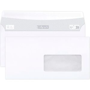 Calligraphe (gamme correspondance Clairefontaine) 694C Boite de 500 Enveloppes Blanches DL-110x220mm Auto-Adhésives 80g/m² Fenêtre Papier Cristal 45x100 (position 20/20) - Publicité Calligraphe (gamme correspondance Clairefontaine) 694C Boite de 500 Enveloppes Blanches DL-110x220mm Auto-Adhésives 80g/m² Fenêtre Papier Cristal 45x100 (position 20/20) - Publicité