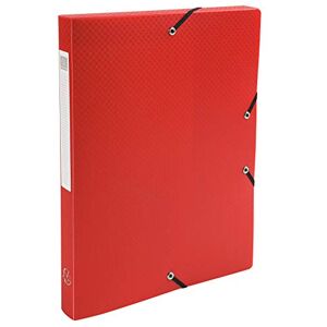 Exacompta Réf. 59685E 8 boites de classement avec élastiques Opak en polypropylène dos 2,5 cm dimensions 25 x 33 cm pour format A4 couleur rouge livrées montées - Publicité Exacompta Réf. 59685E 8 boites de classement avec élastiques Opak en polypropylène dos 2,5 cm dimensions 25 x 33 cm pour format A4 couleur rouge livrées montées - Publicité