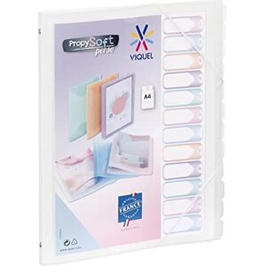 Viquel Trieur 12 compartiments A4 personnalisable Propysoft Fermeture élastique Incolore - Publicité Viquel Trieur 12 compartiments A4 personnalisable Propysoft Fermeture élastique Incolore - Publicité