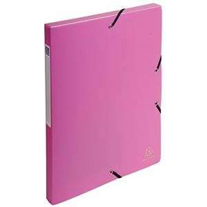 Exacompta 59604E Carton de 4 Boîtes de Classement polypropylène opaque dos de 2,5 cm Rose - Publicité Exacompta 59604E Carton de 4 Boîtes de Classement polypropylène opaque dos de 2,5 cm Rose - Publicité