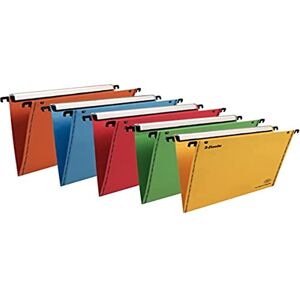 Leitz Esselte VGM VisioPlus Dossiers Suspendus A4 Verticaux, Capacité 100 Feuilles, Fond en V, Entraxe 330 mm, Porte-Étiquette XL Intégré, Lot de 10, Coloris Assortis, 49970 - Publicité Leitz Esselte VGM VisioPlus Dossiers Suspendus A4 Verticaux, Capacité 100 Feuilles, Fond en V, Entraxe 330 mm, Porte-Étiquette XL Intégré, Lot de 10, Coloris Assortis, 49970 - Publicité