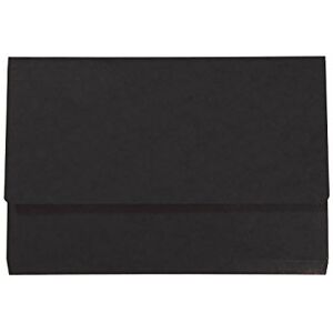 Exacompta Iderama Lot de 10 porte-documents 265 g/m² Noir Papier ministre - Publicité Exacompta Iderama Lot de 10 porte-documents 265 g/m² Noir Papier ministre - Publicité