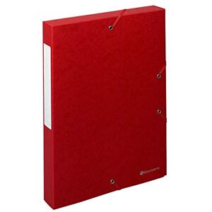 Exacompta Réf. 50815E 10 boites de classement avec élastiques Scotten en carte lustrée gaufrée 600g/m2 dos 4 cm dimensions 25 x 33 cm pour documents A4 couleur rouge livrées montées - Publicité Exacompta Réf. 50815E 10 boites de classement avec élastiques Scotten en carte lustrée gaufrée 600g/m2 dos 4 cm dimensions 25 x 33 cm pour documents A4 couleur rouge livrées montées - Publicité