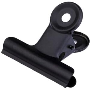 OZFENGH 10 pièces pince en métal noir papeterie fournitures de bureau ménage trombone fixation petit livre pince planche à croquis pince Cip noir(38mm) - Publicité OZFENGH 10 pièces pince en métal noir papeterie fournitures de bureau ménage trombone fixation petit livre pince planche à croquis pince Cip noir(38mm) - Publicité