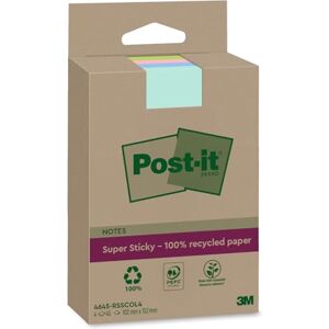 Post-It Notes Autocollantes Super Sticky, Recyclés, Grand Format XXL, Pack de 4 Blocs, 45 Feuilles par Bloc, 102 mm x 152 mm Notes Autocollantes Fabriquées à partir de Papier 100% Recyclé - Publicité Post-It Notes Autocollantes Super Sticky, Recyclés, Grand Format XXL, Pack de 4 Blocs, 45 Feuilles par Bloc, 102 mm x 152 mm Notes Autocollantes Fabriquées à partir de Papier 100% Recyclé - Publicité