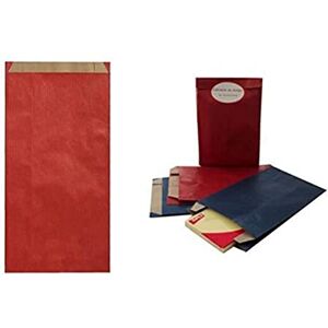 Apli 101651 250 Enveloppes Pochettes Cadeau, 11cm x 5cm x 21cm, Kraft Rouge - Publicité Apli 101651 250 Enveloppes Pochettes Cadeau, 11cm x 5cm x 21cm, Kraft Rouge - Publicité