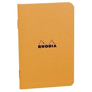 Rhodia 119152C Carnet Piqué assortis Orange et Black 7,5 x 12 cm Petits Carreaux 48 pages Papier Blanc 80 g/m² Couverture en Carte Enduite Souple, Résistante et Imperméable Classic - Publicité Rhodia 119152C Carnet Piqué assortis Orange et Black 7,5 x 12 cm Petits Carreaux 48 pages Papier Blanc 80 g/m² Couverture en Carte Enduite Souple, Résistante et Imperméable Classic - Publicité