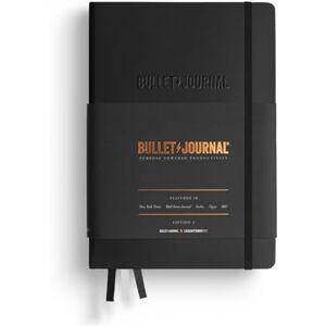 LEUCHTTURM1917 363572 Bullet Journal Edition 2, Carnet Medium (A5), couverture rigide, Papier 120g/m², 206 pages numérotées, pointillés, Noir - Publicité LEUCHTTURM1917 363572 Bullet Journal Edition 2, Carnet Medium (A5), couverture rigide, Papier 120g/m², 206 pages numérotées, pointillés, Noir - Publicité