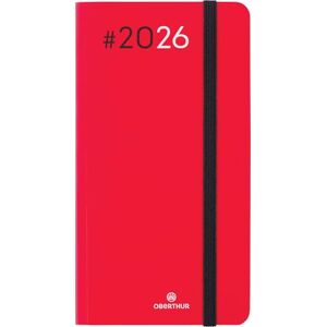 Oberthur 1 Agenda Semainier 16 NEO FLEX Rouge Janvier 2026 à Décembre 2026 Format 9,5 x 17,5 cm 2 Langues - Publicité Oberthur 1 Agenda Semainier 16 NEO FLEX Rouge Janvier 2026 à Décembre 2026 Format 9,5 x 17,5 cm 2 Langues - Publicité