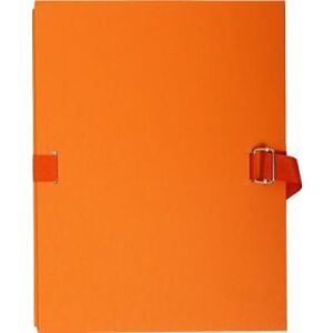 Exacompta Lot de 10 Chemise à dos extensible avec rabat, papier toilé, coloris orange - Publicité Exacompta Lot de 10 Chemise à dos extensible avec rabat, papier toilé, coloris orange - Publicité