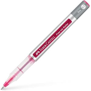 Faber-Castell 348126 Stylo à bille roulante Free Ink rouge vin, bille roulante 0,4 mm, stylo à encre indélébile - Publicité Faber-Castell 348126 Stylo à bille roulante Free Ink rouge vin, bille roulante 0,4 mm, stylo à encre indélébile - Publicité