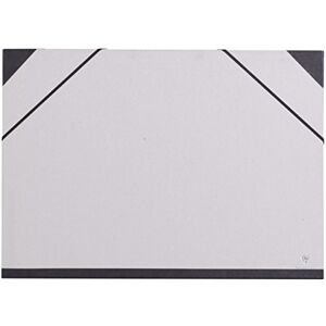 Clairefontaine 44610C Un carton à dessin fermeture élastiques 37x52 cm, Gris - Publicité Clairefontaine 44610C Un carton à dessin fermeture élastiques 37x52 cm, Gris - Publicité
