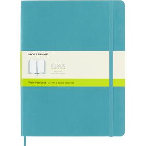 Moleskine Carnet de Notes Classique Papier à Pages Blanche Journal Couverture Souple et Fermeture par Elastique Couleur Bleu Lagon Taille Très Grand Format 19 x 25 cm 192 Pages - Publicité Moleskine Carnet de Notes Classique Papier à Pages Blanche Journal Couverture Souple et Fermeture par Elastique Couleur Bleu Lagon Taille Très Grand Format 19 x 25 cm 192 Pages - Publicité