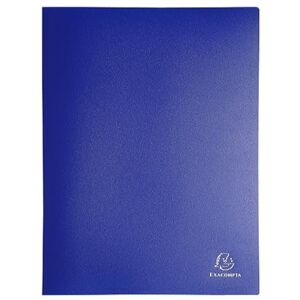 Exacompta Protège-documents A4 Polypro 20 pochettes 40 vues Bleu - Publicité Exacompta Protège-documents A4 Polypro 20 pochettes 40 vues Bleu - Publicité