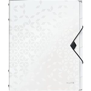 Leitz Trieur A4, Contient jusqu'à 200 Feuilles, Index Intégré à 6 Onglets, Fermeture Élastique, Blanc, WOW, 46330001 - Publicité Leitz Trieur A4, Contient jusqu'à 200 Feuilles, Index Intégré à 6 Onglets, Fermeture Élastique, Blanc, WOW, 46330001 - Publicité
