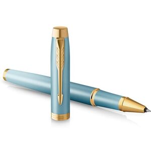Parker IM Writing Rituals Stylo roller Vert avec dégradé Finitions or Pointe fine Encre noire Coffret cadeau - Publicité Parker IM Writing Rituals Stylo roller Vert avec dégradé Finitions or Pointe fine Encre noire Coffret cadeau - Publicité