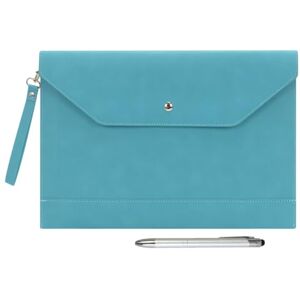 Wonderpool A4 Épaissi PU Cuir Enveloppe Cas Portfolio Dossier avec Poches Intérieures Pochette pour Document et Papeterie Fichier Organisateur Tablette PC Manches Titulair (Cyan) - Publicité Wonderpool A4 Épaissi PU Cuir Enveloppe Cas Portfolio Dossier avec Poches Intérieures Pochette pour Document et Papeterie Fichier Organisateur Tablette PC Manches Titulair (Cyan) - Publicité