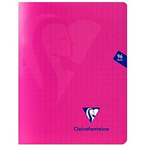 Clairefontaine 313741C Un Cahier Agrafé Mimesys Rose 17x22 cm 96 Pages Grands Carreaux Papier Blanc 90 g Couverture Polypro - Publicité Clairefontaine 313741C Un Cahier Agrafé Mimesys Rose 17x22 cm 96 Pages Grands Carreaux Papier Blanc 90 g Couverture Polypro - Publicité