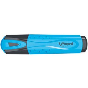 Maped Surligneur Fluo'Peps Classic, Coloris Bleu des Couleurs Éclatantes pour Surligner Vos écrits Pointe Biseautée pour Des Traits de 1 à 5 mm - Publicité Maped Surligneur Fluo'Peps Classic, Coloris Bleu des Couleurs Éclatantes pour Surligner Vos écrits Pointe Biseautée pour Des Traits de 1 à 5 mm - Publicité